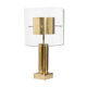 In wood and lucite France 1970 s desk lamp