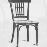 Viennese Secession dining chair no. 235 by Otto Wagner for J&J Kohn