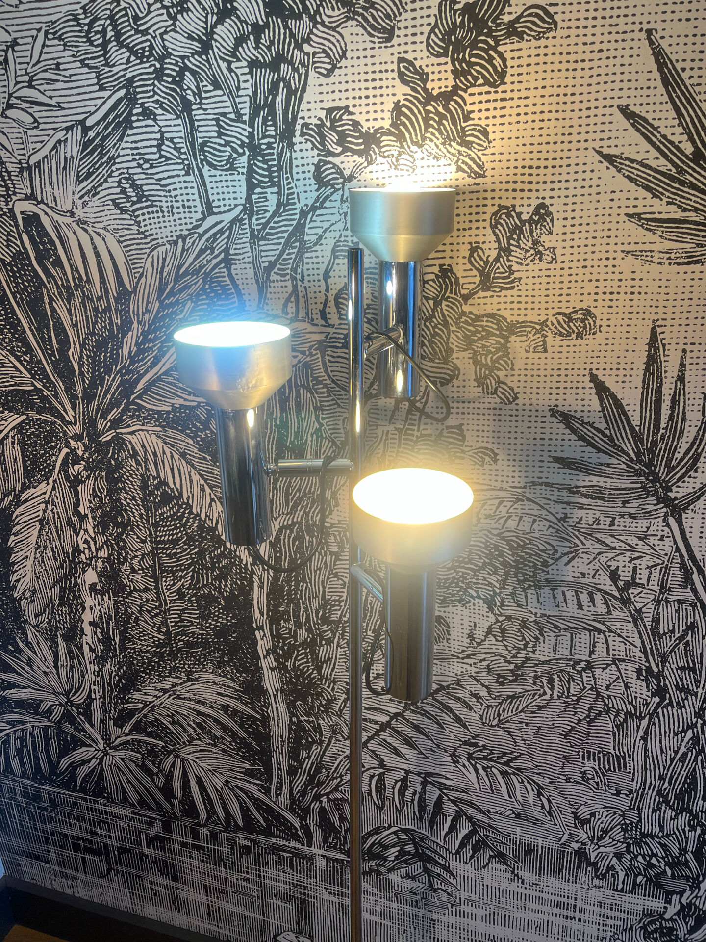 German floor lamp with 3 lights