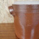 Glazed stoneware pot