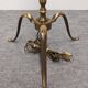 Tripod floor lamp in bronze, France circa 1960
