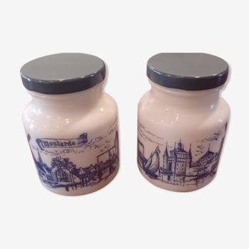 Porcelain mustard pots