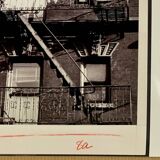 A suspended look Apartment fire escape New York City – 1953