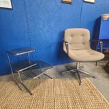 Armchair set with 2 space age tables