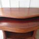 Curved showcase library carved wood 2 doors mahogany English style