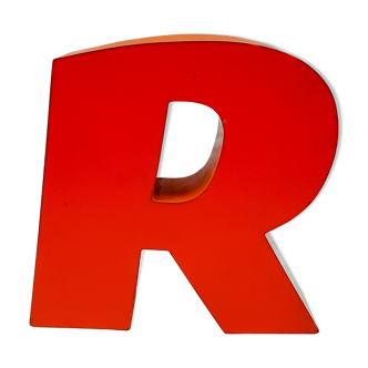 Old vintage letter of plexiglas sign-r