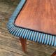 Table d'appoint pliante en bois et rotin 1960