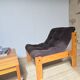 Pine/corduroy armchair