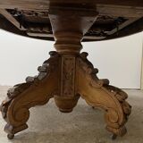 Pedestal Table With Bandeau In Walnut From The Early 20th Century