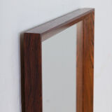 Mid century Scandinavian mirror in rosewood  frame from  Aarhus Glasimport  model 149 26/4, Denmark,
