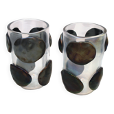 Mid-Century Modern Costantini Murano Glass Italian, Pair of Vases