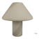Opal Murano glass mushroom lamp with spiral stripes, 1970s modernist design.