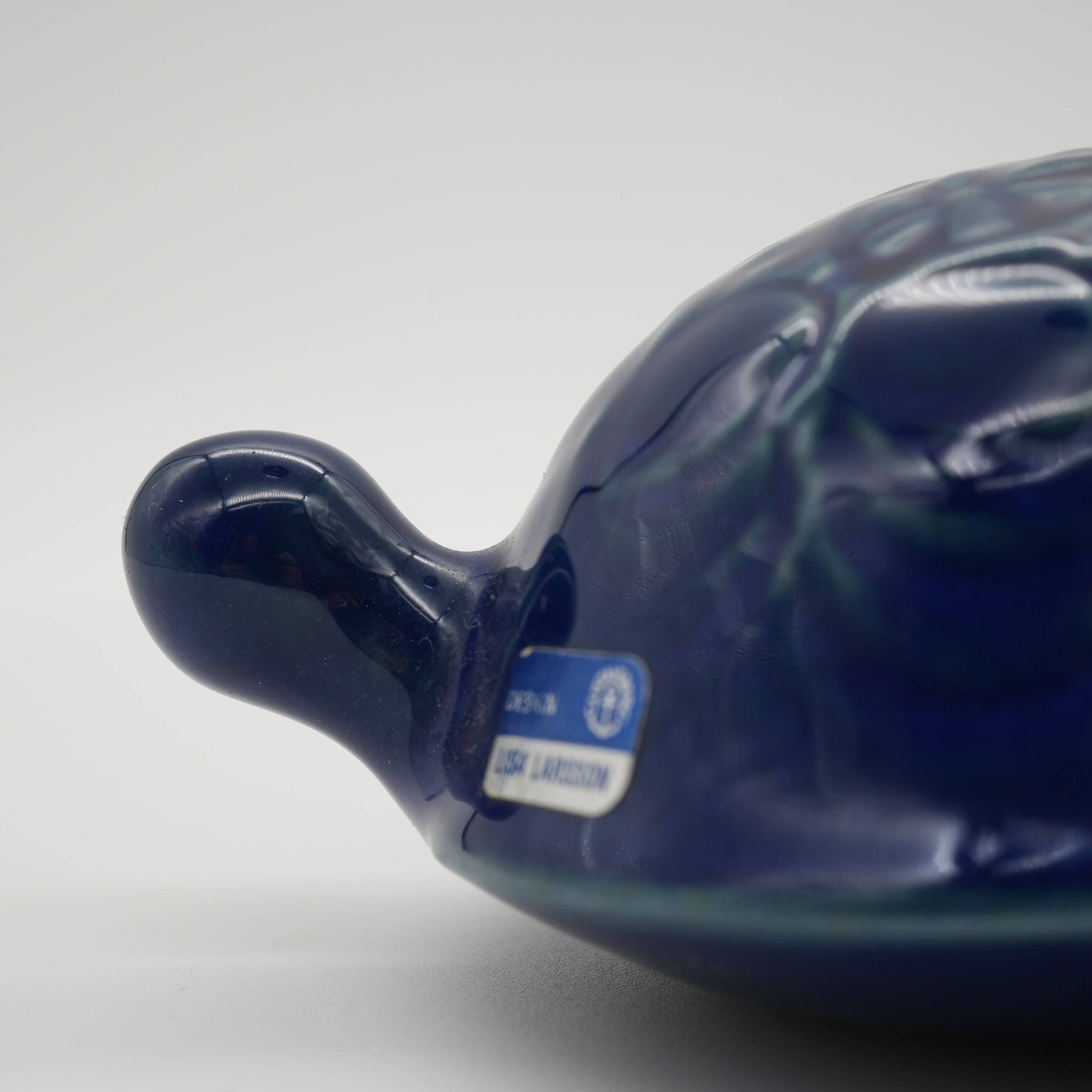 Lisa Larson for Gustavsberg, Glazed Ceramic Turtle, 1970s