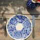 Assiette fleurs bleues Poland