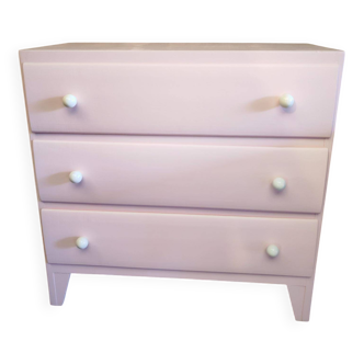 Powder pink chest of drawers