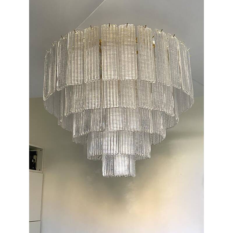 Diamond Strips “Listelli” Murano Glass Flush Mount