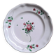 Hand-painted faience plate from the east of France, 18th century.