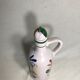 Old bottle Elchingerceramics drawing flowers + Cap France Vintage