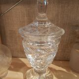 Cut crystal candy pot h 33 cm