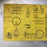 Vintage industrial clock bodet gorgy timing