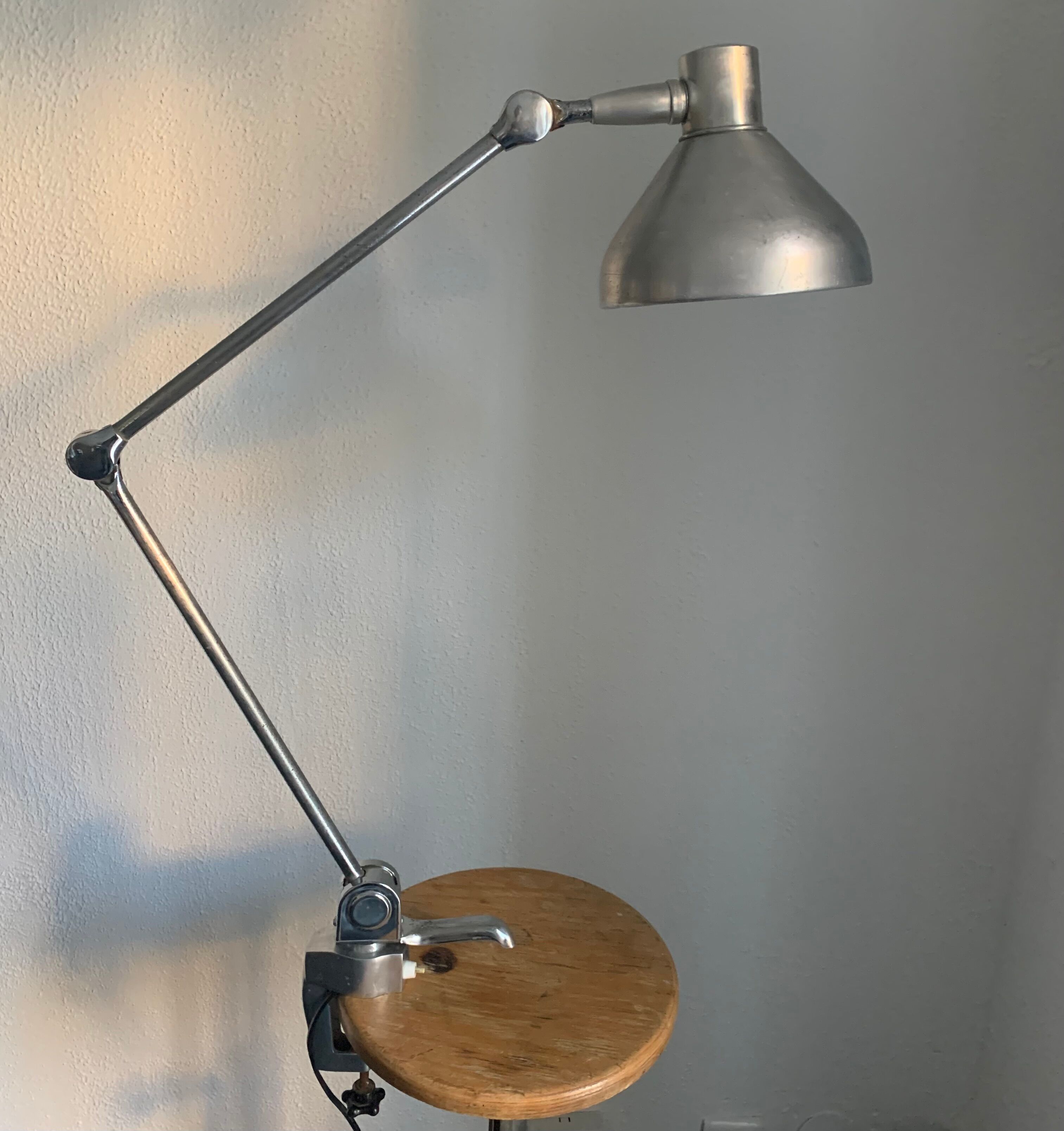 Vintage lamp 1950 industrial factory Jumo 820 - 75cm