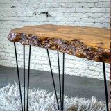 Table d'appoint en bois d'olivier bio
