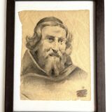 Old drawing: Portrait of an old man