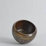 Midcentury-Modern Stoneware Bowl Dripping Motif in the Style of Margaret Rey