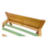Vintage Mountain Design Les Arcs bed in ash wood from the 60s 70s