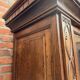 Large oak pharmacy display cabinet