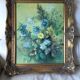 Oil on canvas framed by Sonja Navratil