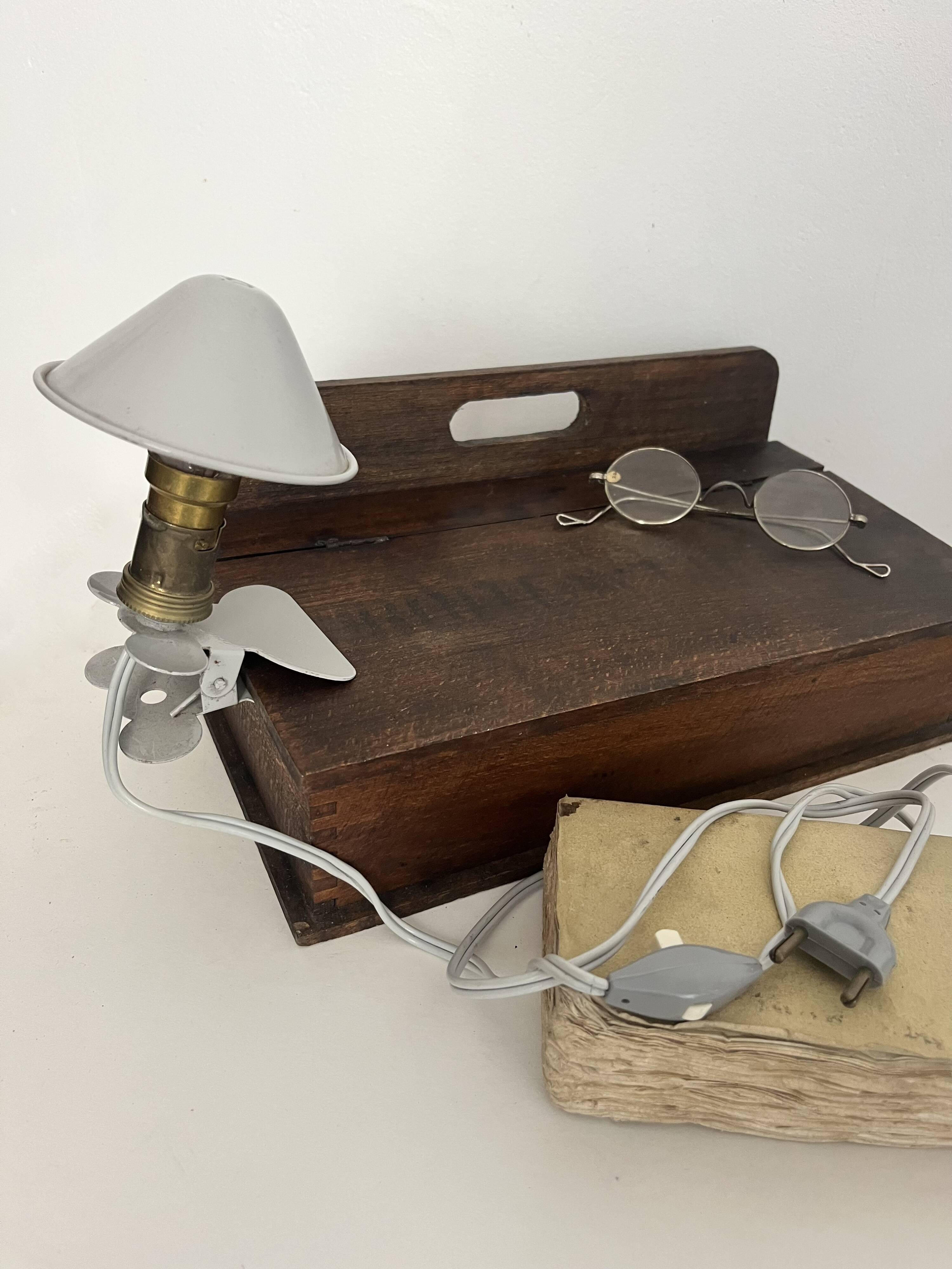 Lampe pince champignon, vintage