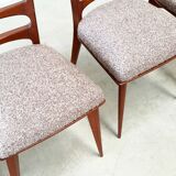 Set of six dining chairs Gaston Poisson style