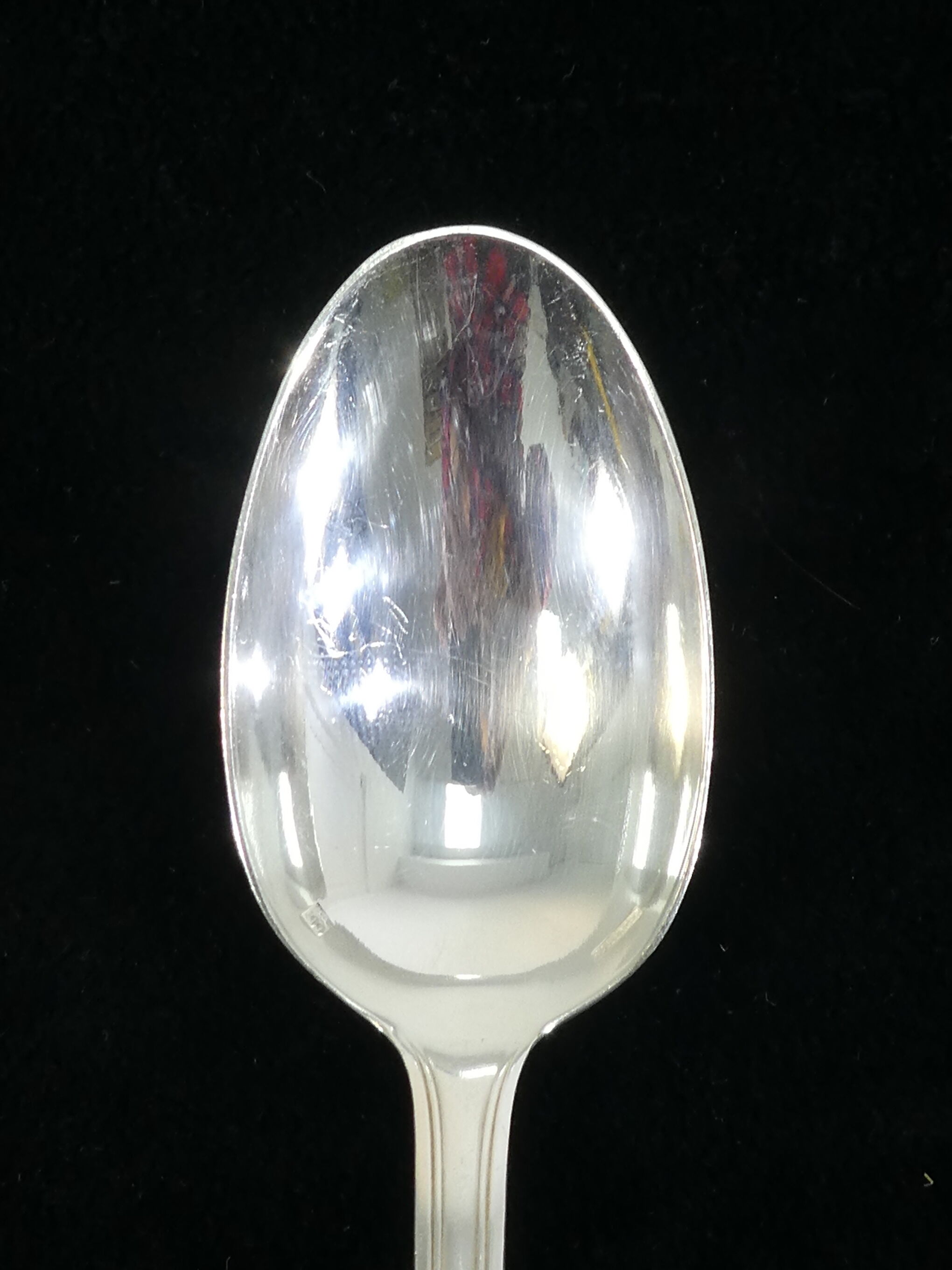 12 large spoonfuls Boulenger in silver metal model regence berry
