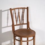 Ancienne chaise Thonet avec assise gravée (c.1920) #4