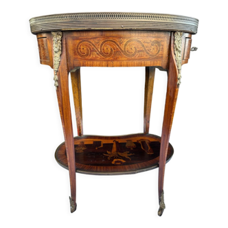 Console table called Cabaret writing Louis XVI style