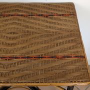 Table en bois et rotin 1920