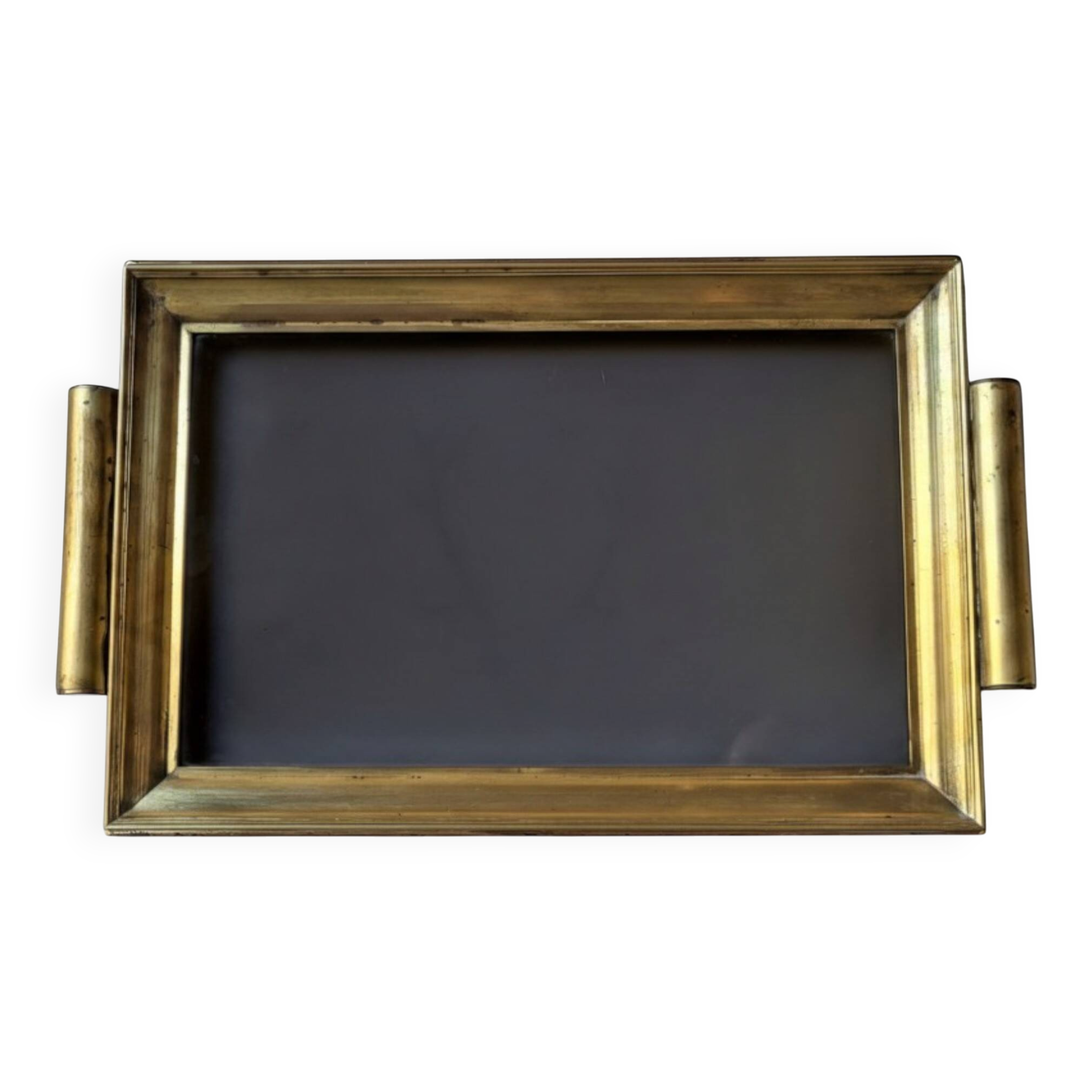 Brass plateau Hollywood Regency 1960s