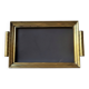 Brass plateau Hollywood Regency 1960s