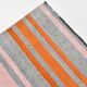Tapis Kilim bohème rouge pâle et vert, 193 x 222 cm