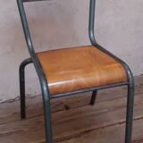 Chaise de bureau métal et bois