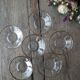 Lot 6 glass cups and gilding