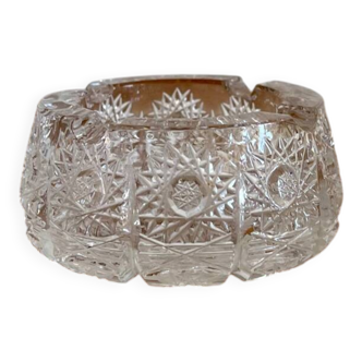 Bohemian crystal ashtray