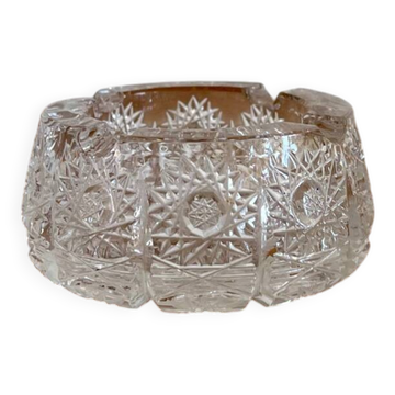 Bohemian crystal ashtray