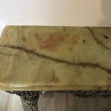 Console en marbre et métal ciselé