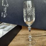 Coffret 6 flûtes champagne en cristal de lorraine