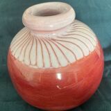 Glazed ceramic ball vase by Jean and Robert Cloutier 1950-1960