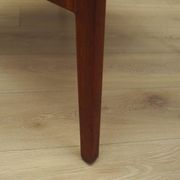 Fauteuil danois en teck et tissu vert, années 1970