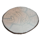 Raku ceramic presentation dish with abstract decoration, 31 cm
