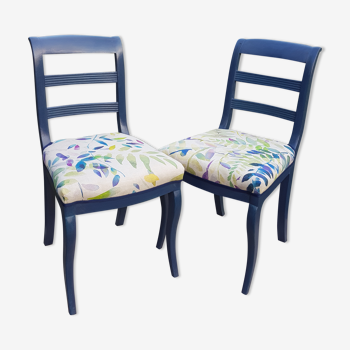 Pair of vintage chairs restyled